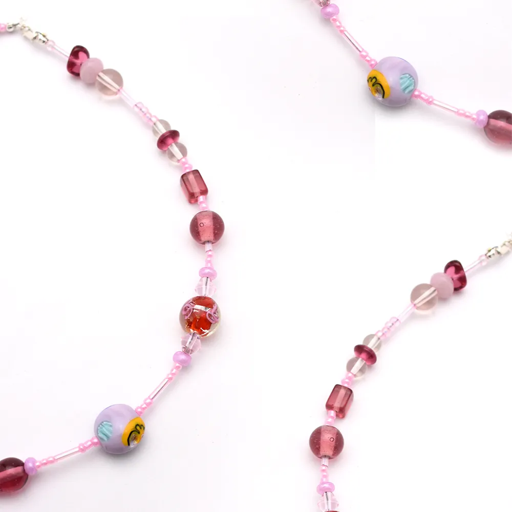 Pink Beaded Necklace