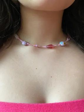 Pink Beaded Necklace