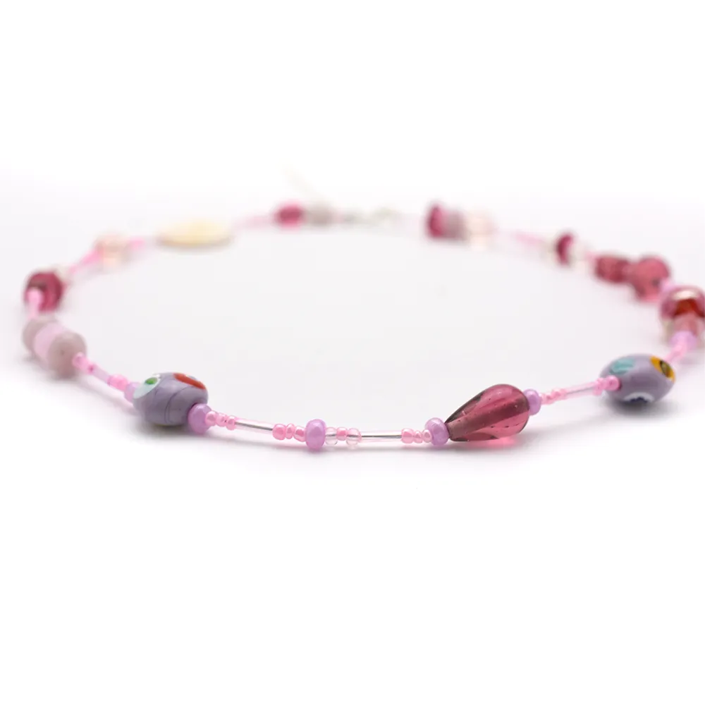 Pink Beaded Necklace