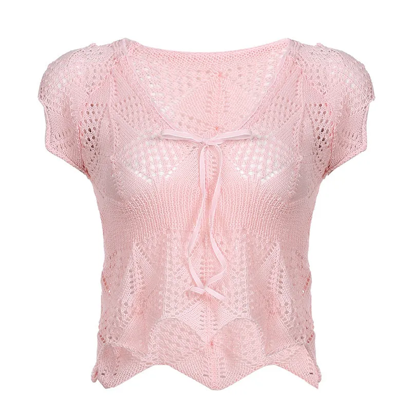 Pink Net Top