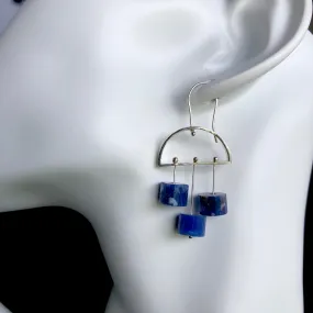 raincloud gemstone earrings