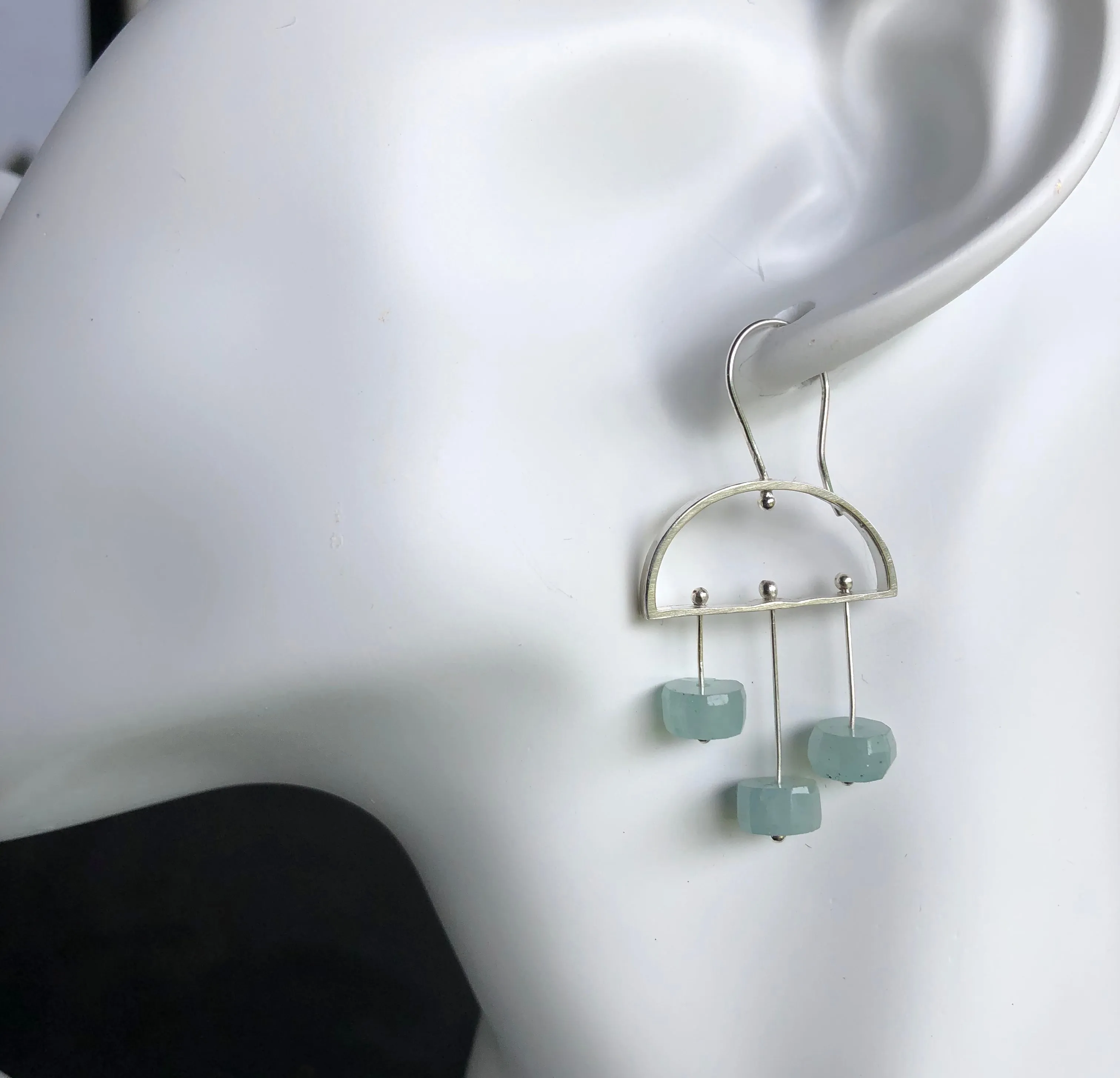 raincloud gemstone earrings