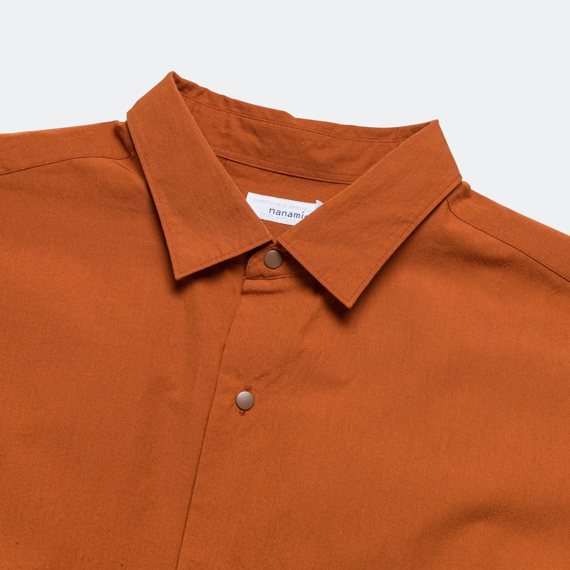 Regular Collar Wind Shirt - Sunset Orange