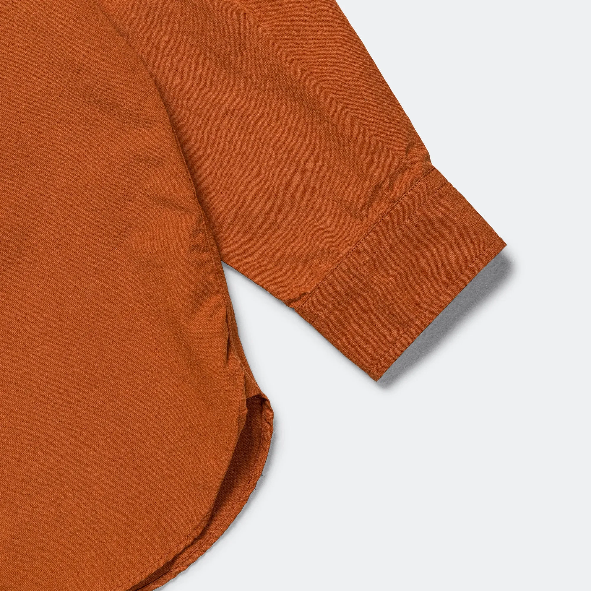 Regular Collar Wind Shirt - Sunset Orange