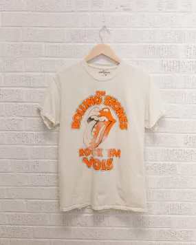 Rolling Stones Rock 'Em Vols Off White Thrifted Tee