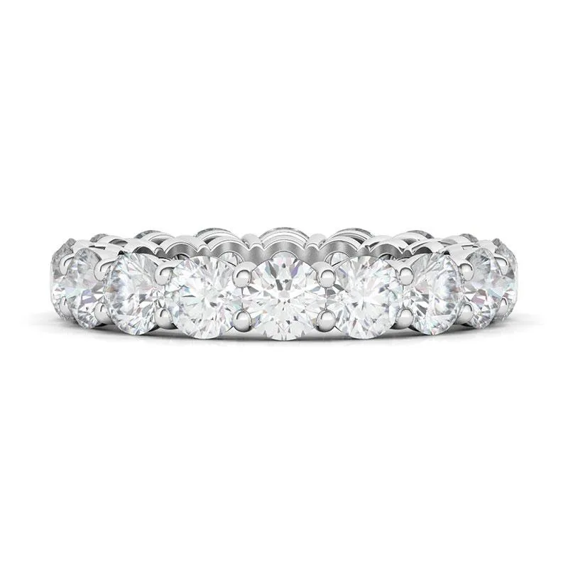 Round Cut Diamond Eternity Band