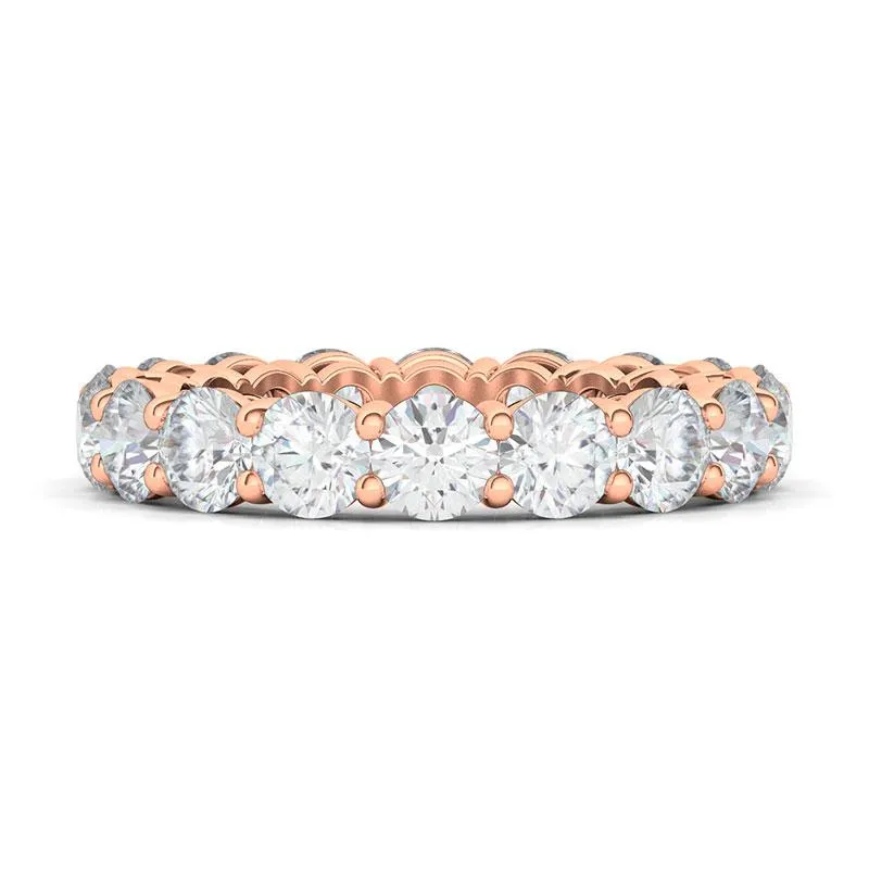 Round Cut Diamond Eternity Band