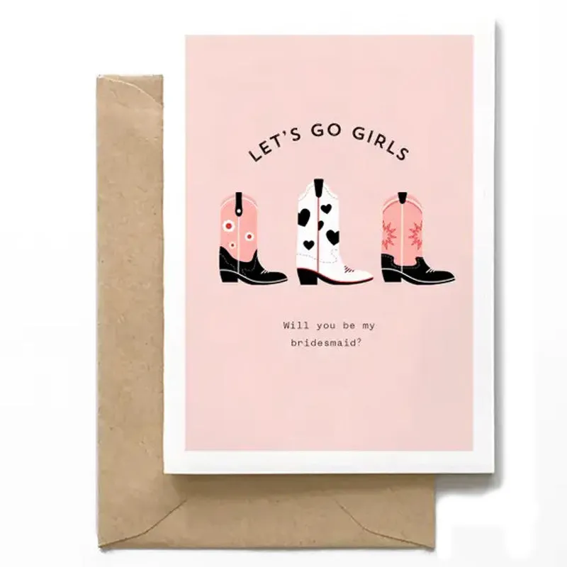 SPAGHETTI & MEATBALLS | Let's Go Girls Bridesmaid Card