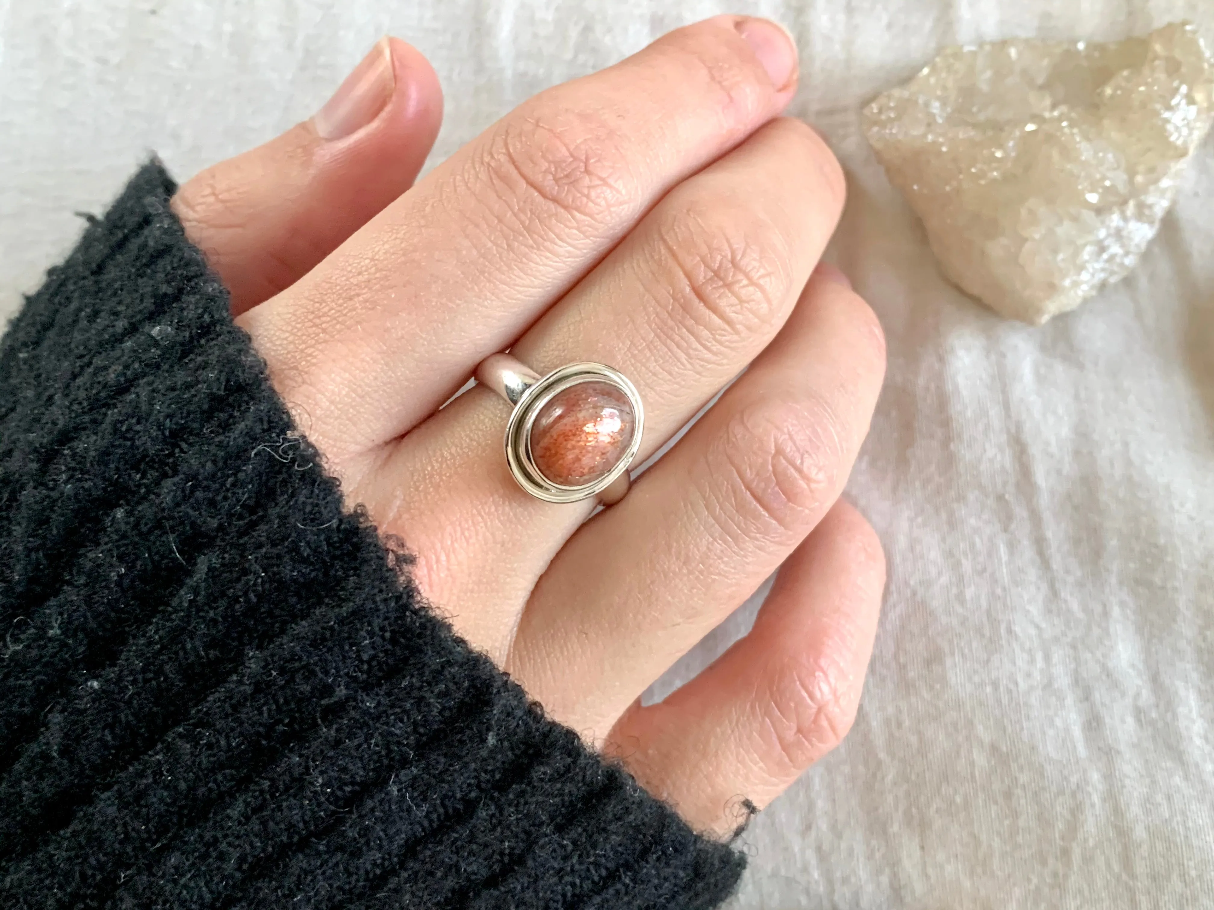 Sunstone Brea Ring - Small Oval (US 8 & 9)