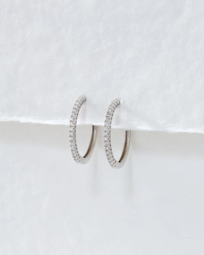 The Dreamy Diamond Hoops (18mm)