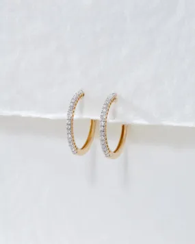 The Dreamy Diamond Hoops (18mm)