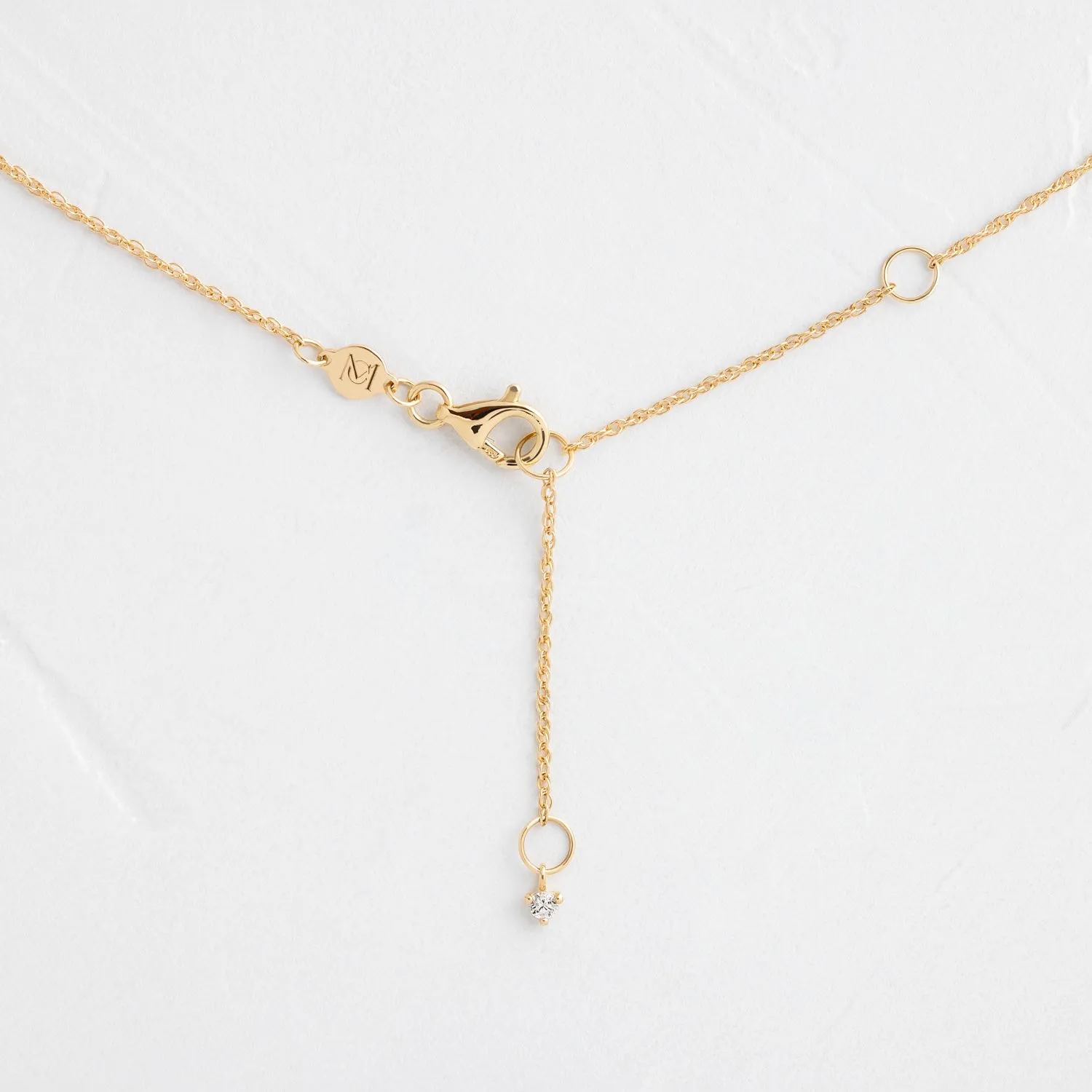 Threaded Necklace, 2.11ct. Round Cut - In Stock