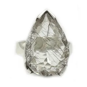 Tiff Clear Quartz Inclusions Ring