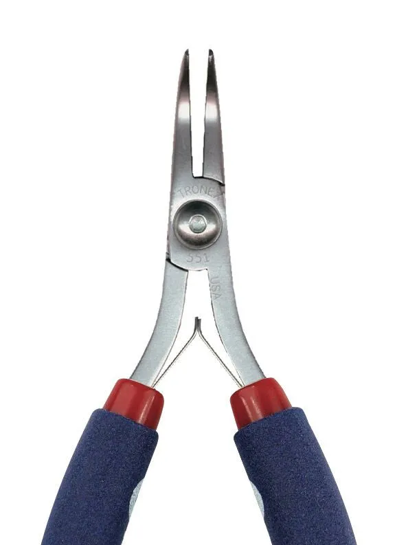 Tronex Bent Nose Pliers, Short Jaw, Standard Handle,  #551