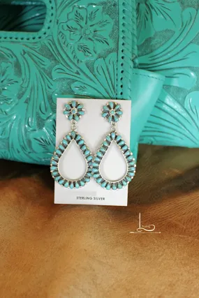 Turquoise Teardrop Earrings