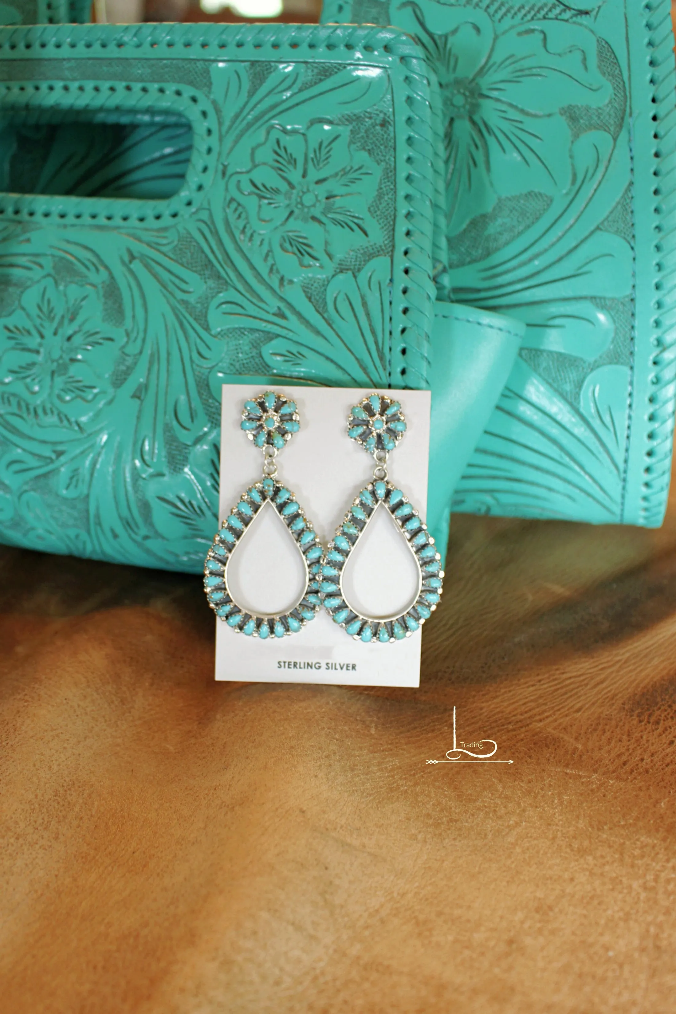 Turquoise Teardrop Earrings