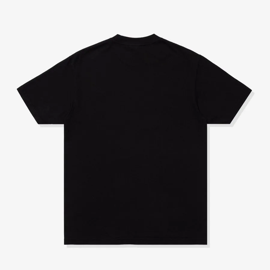 Undefeated Blue Logo Tee Black