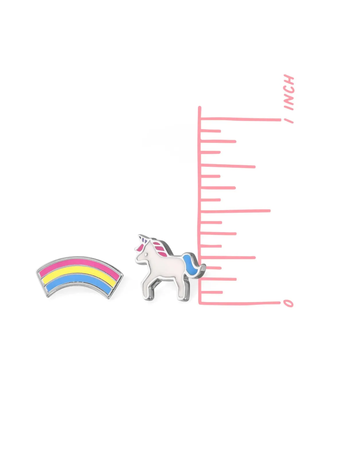 Unicorn & Rainbow Enamel Posts by boma