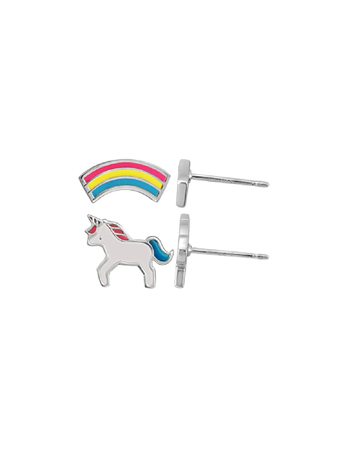 Unicorn & Rainbow Enamel Posts by boma