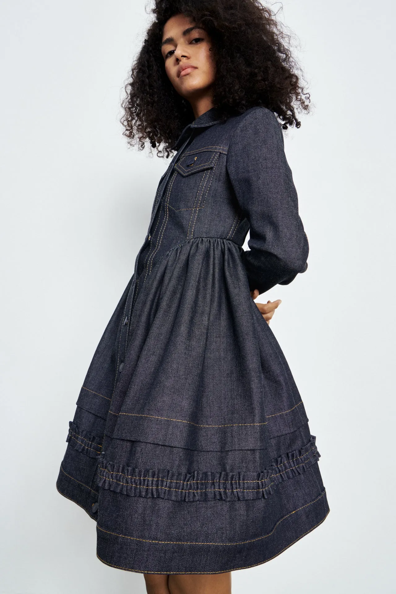 VERONA | DRESS BOWNESS DENIM  BLUE GRAPHITE