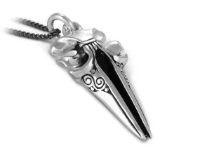 Whale Skull Necklace - Silver