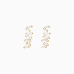 Zig Zag Stud Earrings